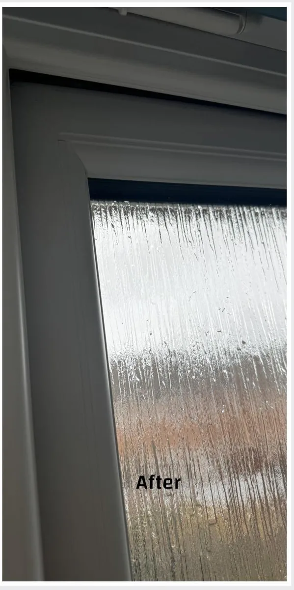 Spotless white uPVC window frame after professional deep clean by True Grit Cleaning Co in Richmond, North Yorkshire